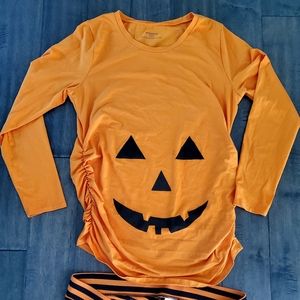 Motherhood Maternity Pumpkin Outfit